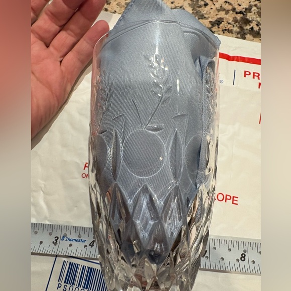 Rogaska Gallia Set of 4 Etched  Cut Crystal Goblets - Picture 10 of 10